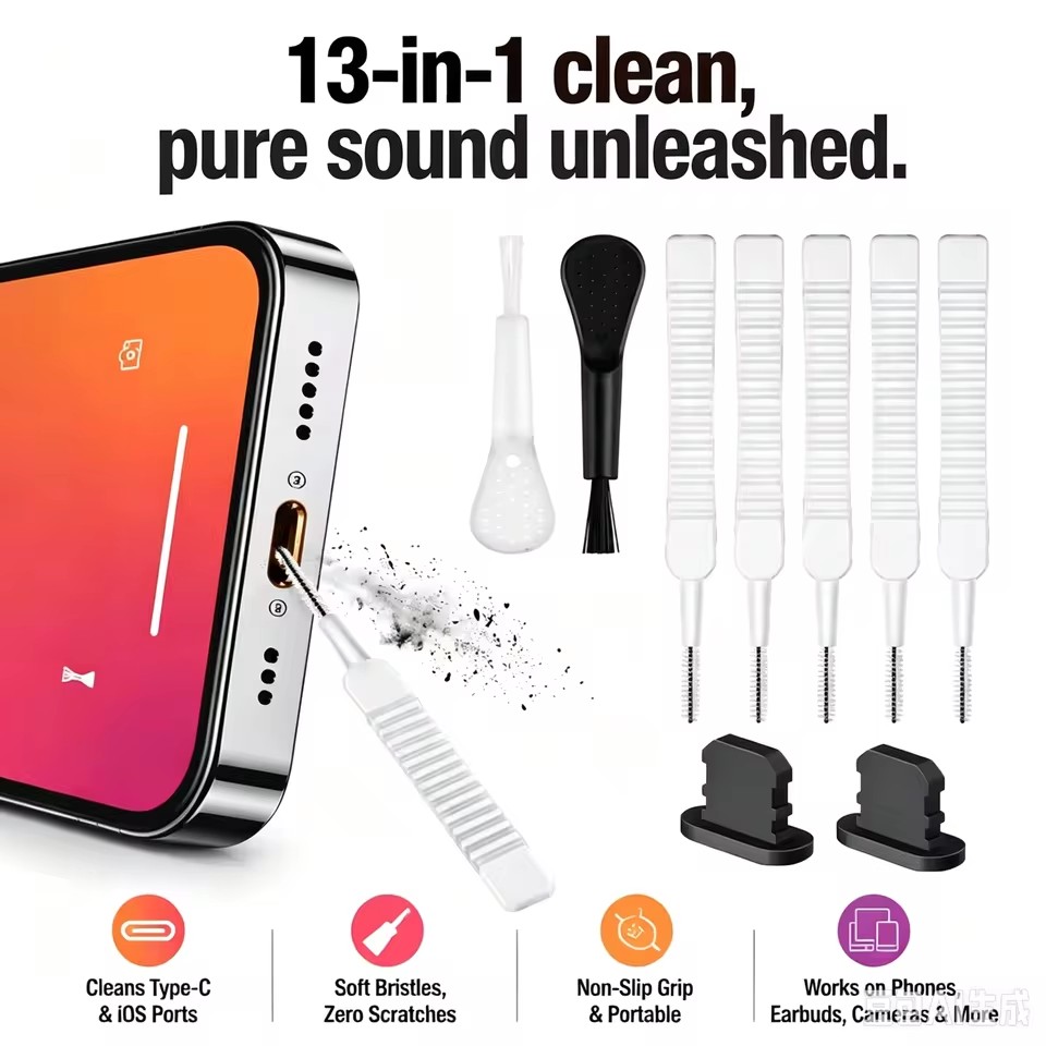 Speaker Terminal - 모바일폰 스피커 충전 포트 청소 세트,