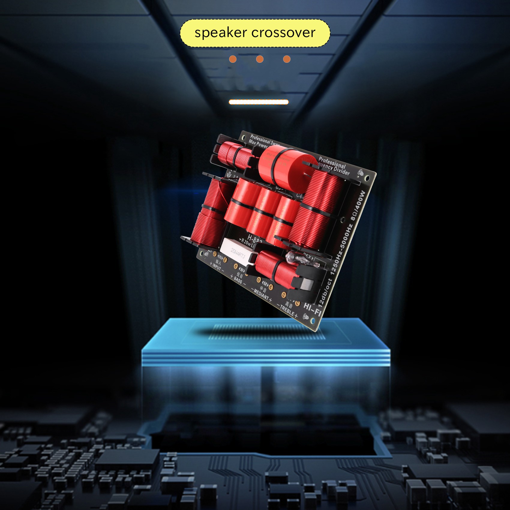 Speaker Crossover - Excellent-400W 3 웨이 크로스오버 디바이더 Hifi