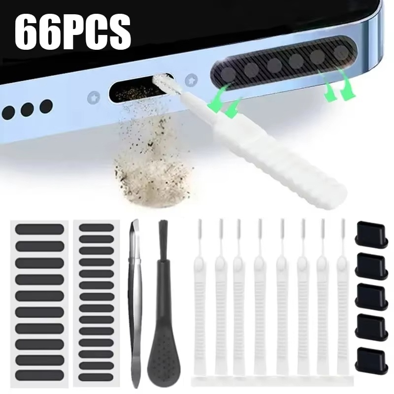Speaker Terminal - 66pcs 전화 충전 포트 클리너 키트