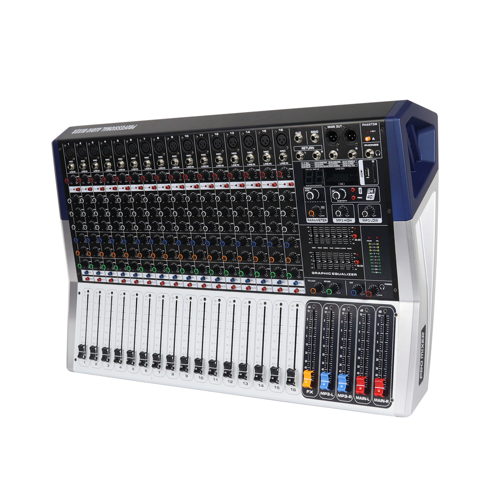 전문용 350W 16채널 금속 오디오 믹서 및 파워 앰 - Audio Interface 리뷰 및 가격