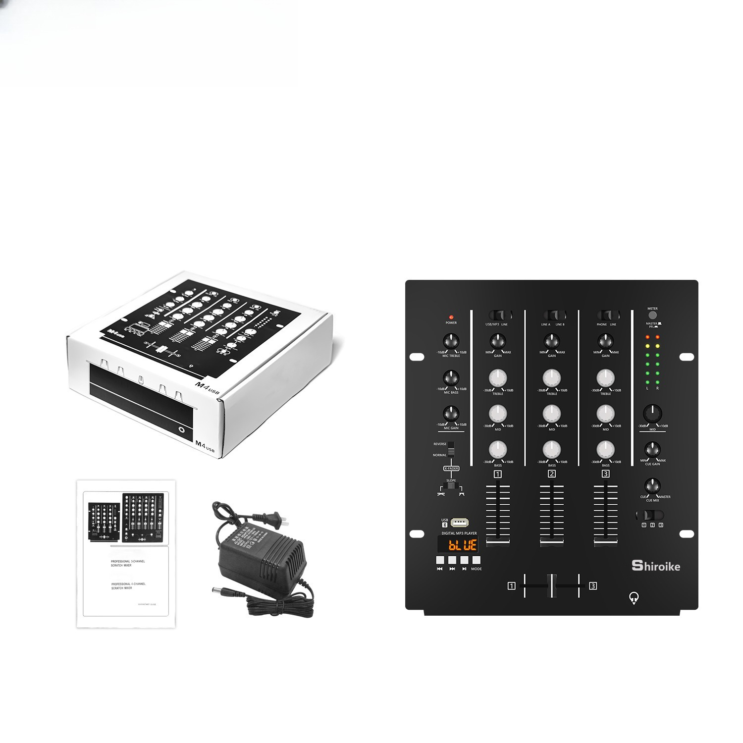 4채널 DJ 믹서, 전문 KTV 무대 오디오 믹싱 콘솔 - Audio Interface 리뷰 및 가격