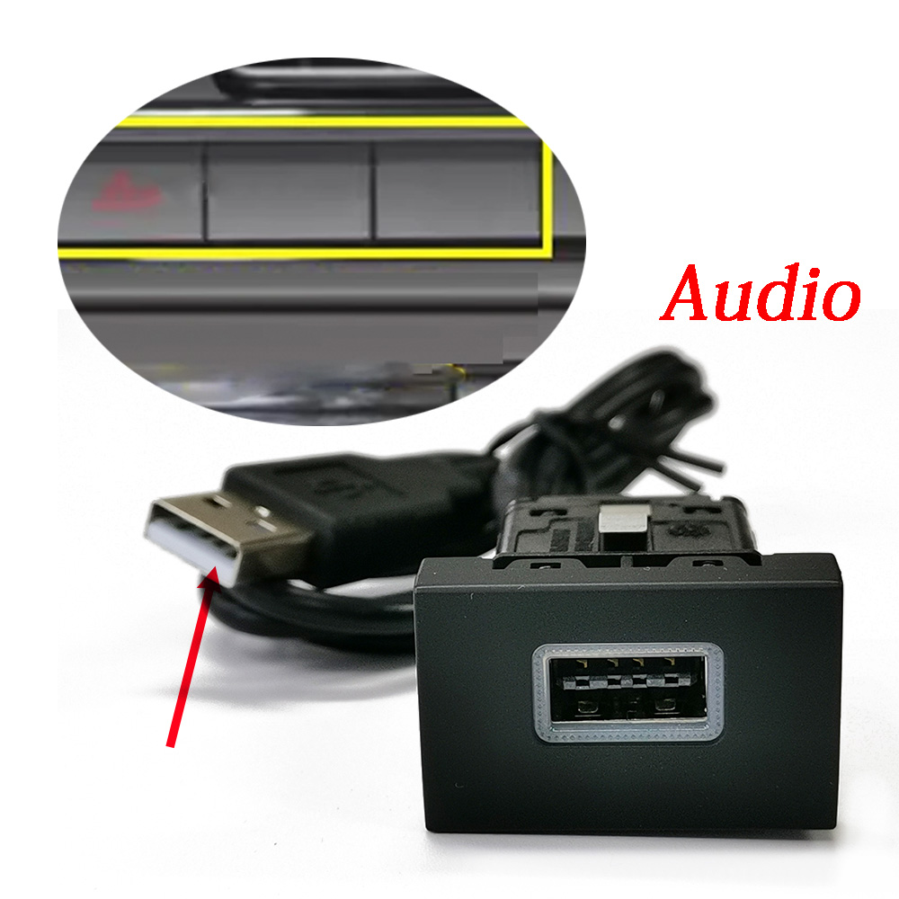 1PC 자동차 USB 입력 어댑터 소켓 오디오 라디오  - Audio Interface 리뷰 및 가격