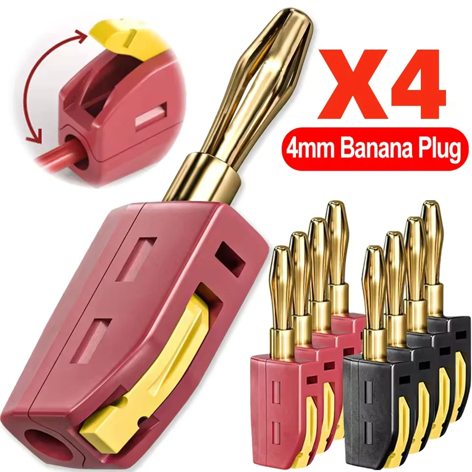휴대용 32A 4mm 바나나 플러그 무납땜 퀵 커넥터  - Banana Plug 리뷰 및 가격
