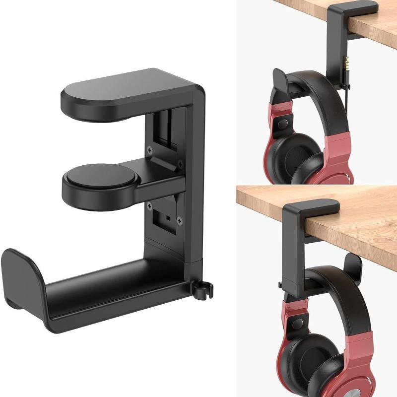 1개입, 360도 회전 헤드폰 거치대, 펀칭 없이 사용 - Headphone Parts 리뷰 및 가격