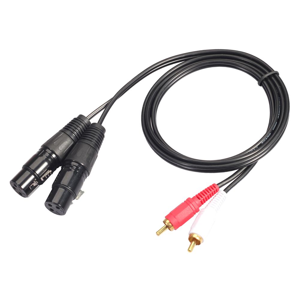 고음질 XLR-RCA 오디오 케이블 어댑터, 1.5m, - Audio Cable Rca 리뷰 및 가격