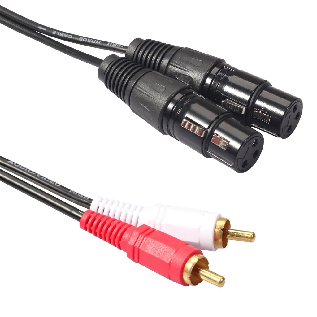 고음질 XLR-RCA 오디오 케이블 어댑터, 1.5m, - Audio Cable Rca 리뷰 및 가격
