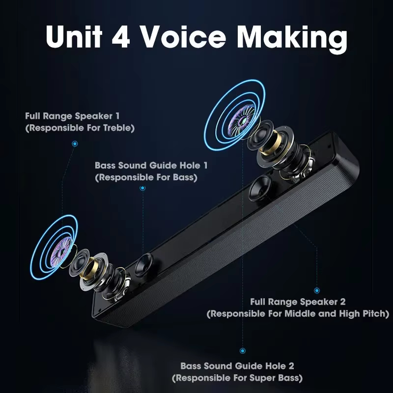 TV, 컴퓨터, 홈시어터용 블루투스 사운드바, 서브우퍼 - Full Range Speaker 리뷰 및 가격