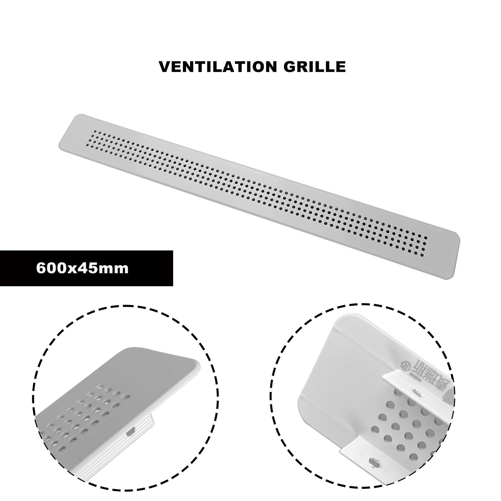 환기 그릴 창틀 환기구용 금속 환기 그릴 600x45m - Ventilation Grille Aluminum 리뷰 및 가격