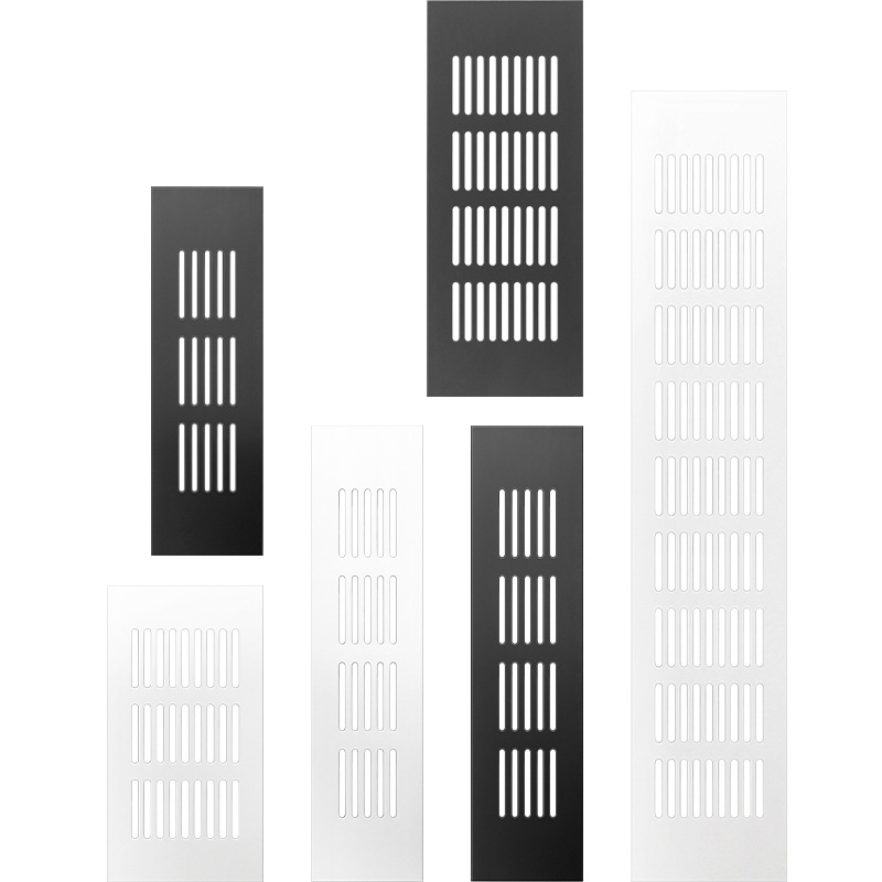 2개 50/80mm 폭 알루미늄 직사각형 캐비닛 옷장  - Ventilation Grille Aluminum 리뷰 및 가격