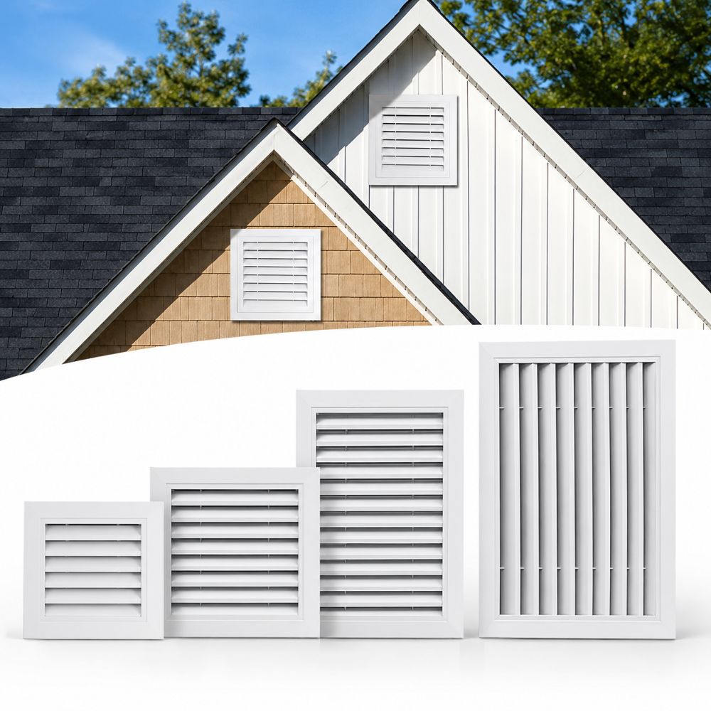새로운 알루미늄 합금 에어벤트 그릴 흰색 사각형 게이블 - Ventilation Grille Aluminum 리뷰 및 가격