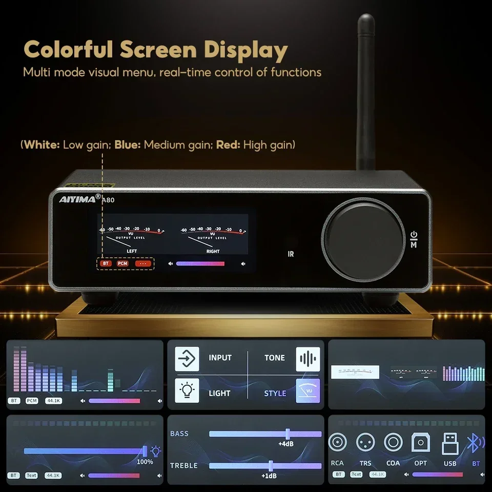 재고 있음 A80 홈 앰프 TPA3255 DAC PFF - Class D Amplifier 리뷰 및 가격